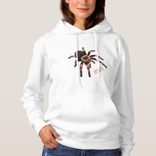 Pull À Capuche Illustration de tarentule de dessin animé (Devant)