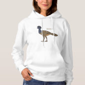 Pull À Capuche Illustration d'oiseau de curassow (Devant)