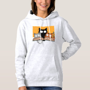 Pull À Capuche Illustration drôle de chats en lecture