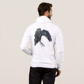 Pull À Capuche Illustration du Maître du temps du Corbeau noir (Dos entier)