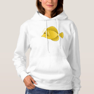Pull À Capuche Illustration du poisson-tang jaune