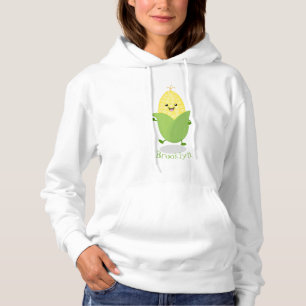 Pull À Capuche Illustration d'une caricature de maïs joyeux