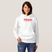 Pull À Capuche "#iLoveIllinoisan " Conception sympa. Acheter main (Devant entier)