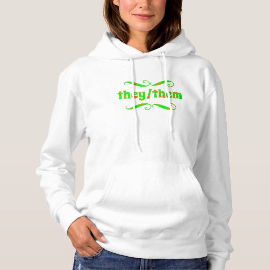 Pull À Capuche Ils Les Tourbillons Vertes (Devant)