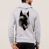 Pull À Capuche Imaginaire à parler d'encre V05 BLACK WOLF (Dos)
