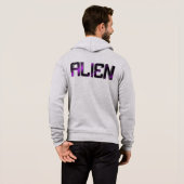 Pull À Capuche imaginaire de science-fiction alien (Dos entier)