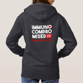 Pull À Capuche Immunocompromis Risque élevé S'il vous plaît reste (Dos)
