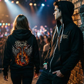 Pull À Capuche Inferno Soul: Born to Rock Gothic Noir