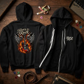 Pull À Capuche Inferno Soul: Born to Rock Gothic Noir