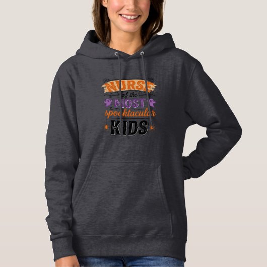 Pull À Capuche Infirmière Halloween Spooktacular Enfants Design V (Devant)