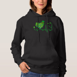 Pull À Capuche Infirmière irlandaise Stethoscope Shamrock Heartbe