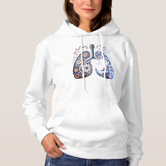 Pull À Capuche Inhalo de coeur (Devant)