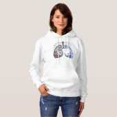 Pull À Capuche Inhalo de coeur (Devant entier)