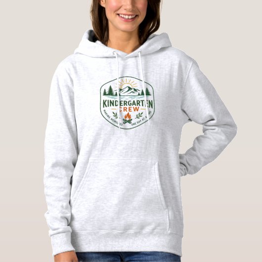 Pull À Capuche Insigne de camp de l'équipe de maternelle pour l'a (Devant)