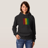 Pull À Capuche Inspiration Black History Influent Black Plomb (Devant entier)