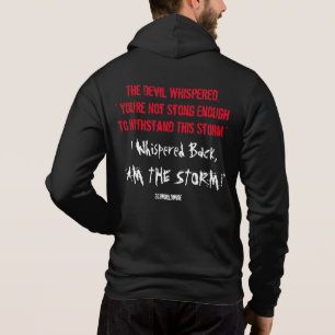 PULL À CAPUCHE INSPIRER UNE CITATION DE GUERRIER JUSTE POUR LUI /