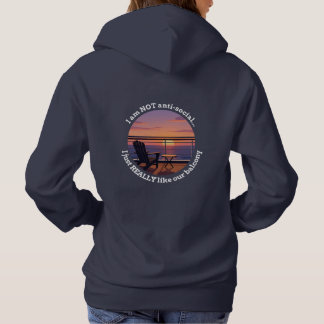 Pull À Capuche Introverted Cruise Spouse Balcony Hoodie