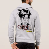 Pull À Capuche isys omega sweat-shirt blanc et gris (Dos)