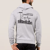 Pull À Capuche ITC Classique Copenhague Skyline noir art 2 faces (Dos)