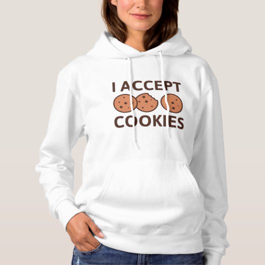 Pull À Capuche J'accepte les cookies (Devant)