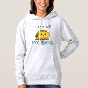 Pull À Capuche J'adore le mardi taco