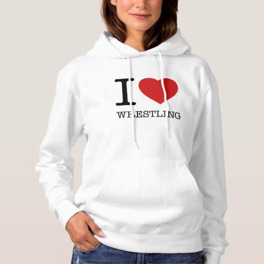 PULL À CAPUCHE J'ADORE LE RESTREINTE (Devant)