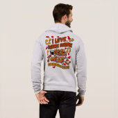 Pull À Capuche J'adore les caillebotte de fromage ! (Dos entier)
