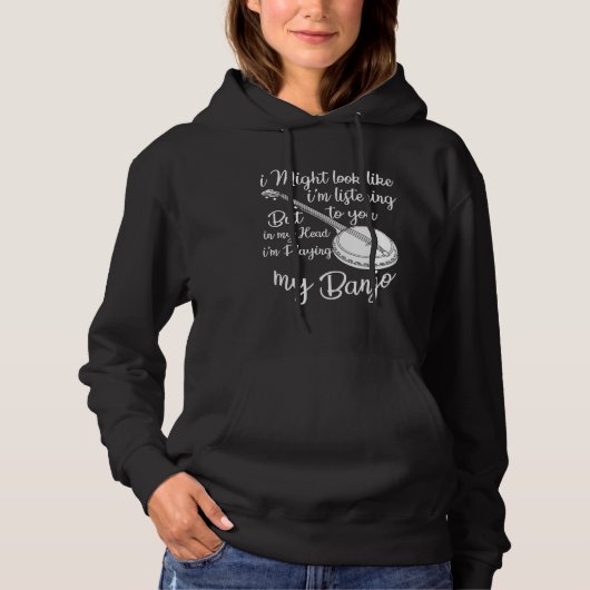 Pull À Capuche J'Ai L'Air De Vous Écouter De La Musique Jouer (Devant)