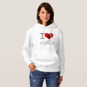 PULL À CAPUCHE J'AI LE COEUR DE MON CORGI (Devant entier)