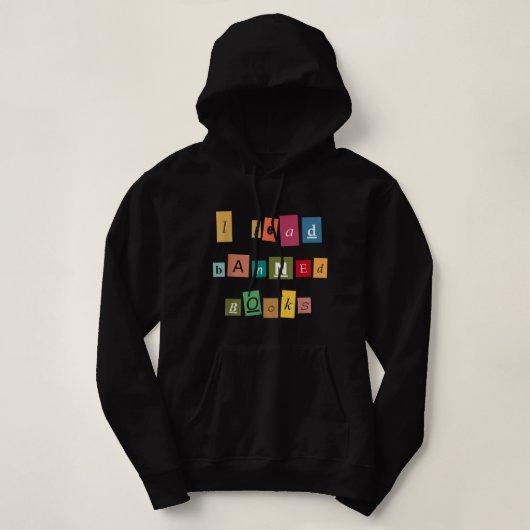 Pull À Capuche J'ai lu des livres interdits - Drôle lecteur T-shi (Design devant)