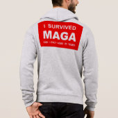 Pull À Capuche J'ai survécu à MAGA (Dos)