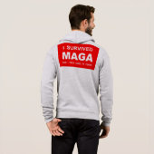 Pull À Capuche J'ai survécu à MAGA (Dos entier)