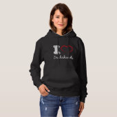 Pull À Capuche J'Aime Dachshunds Chien (Devant entier)
