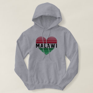 Pull À Capuche J'aime le Malawi, le coeur du Malawi