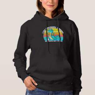 Pull À Capuche J'Aime Les Dinosaures Courir Peut-Être 3 Personnes