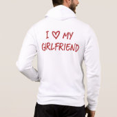 Pull À Capuche J'aime ma petite amie (Dos)