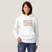 PULL À CAPUCHE J'AIME MES PROFESSEURS. (Devant entier)