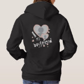 Pull À Capuche J'aime mon Boyfriend devant et derrière mignon (Dos)