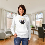 Pull À Capuche J'aime mon petit ami nom de la photo<br><div class="desc">Ajoutez un nom et une photo dans le cadre en forme de coeur. Avec des coeurs dorés comme décor.</div>