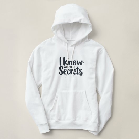 Pull À Capuche Je connais tous les secrets – Greffier (Design devant)