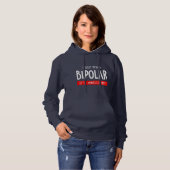 Pull À Capuche Je déteste être bipolaire (Devant entier)