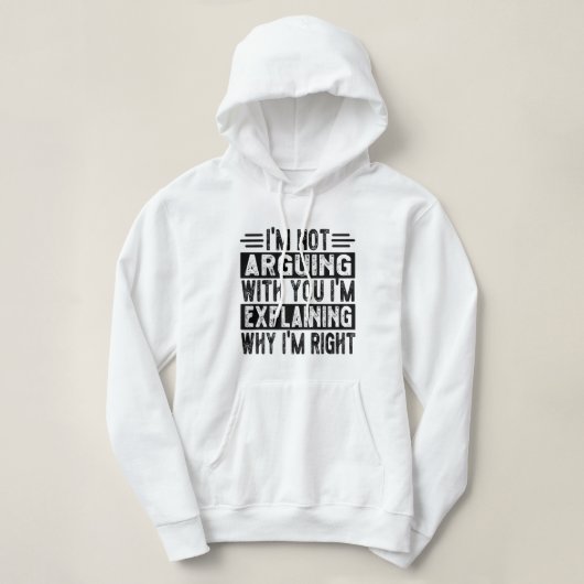 Pull À Capuche Je n'affirme pas que j'explique juste pourquoi j'a (Design devant)