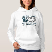 Pull À Capuche Je N'Ai Qu'Un Chat (Devant)