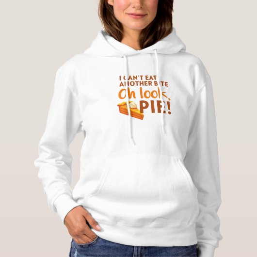 Pull À Capuche Je ne peux pas manger un autre morceau, Oh regarde (Devant)