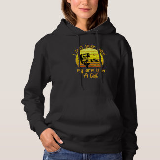 Pull À Capuche Je Ne Peux Pas Travailler Aujourd'Hui Mon Bras Est