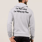 Pull À Capuche Je ne suis pas un T-Shirt blond (Dos)