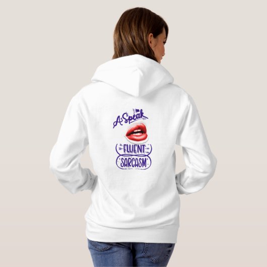 PULL À CAPUCHE JE PARLE SARCASM (Dos entier)