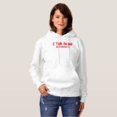 Pull À Capuche "Je Parle Sens" Joli Design. Acheter maintenant (Devant entier)
