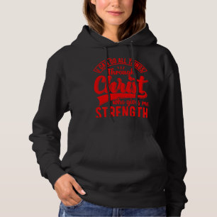 Pull À Capuche Je Peux Faire Toutes Les Choses À Travers La Citat
