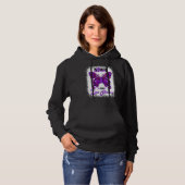 Pull À Capuche Je Porte Du Ruban Violet Pour Lupus Sensibilisatio (Devant entier)